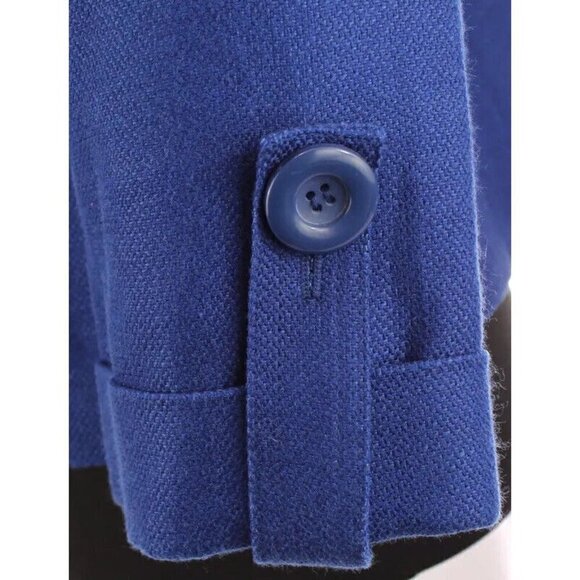 Nygard Womens Sz 10 Blue Linen Ray Blazer Jacket m Nautical Military Peter - Picture 4 of 12